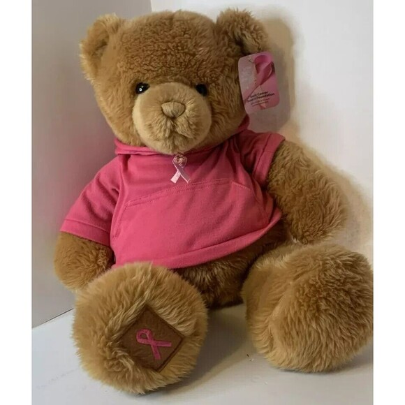 Breast Cancer Awareness Teddy Bear Plush 20 Inches Pink Ribbon Gund Macy's M1 - Picture 7 of 7